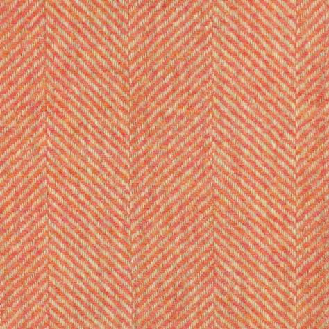 Chess Highland Wool Volume II Braemar Fabric - Coral - N1056