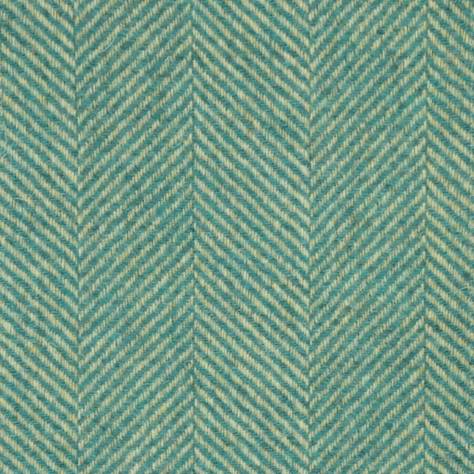 Chess Highland Wool Volume II Braemar Fabric - Teal - N1058 - Image 1