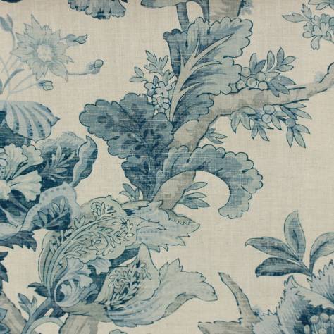 Chess Loire Collection Cheverny Fabric - Bleu - ME1042 - Image 1