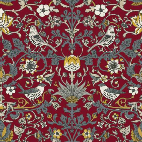 Chess Manor House Fabrics Audley Fabric - Claret - AUDLEYCLARET - Image 1
