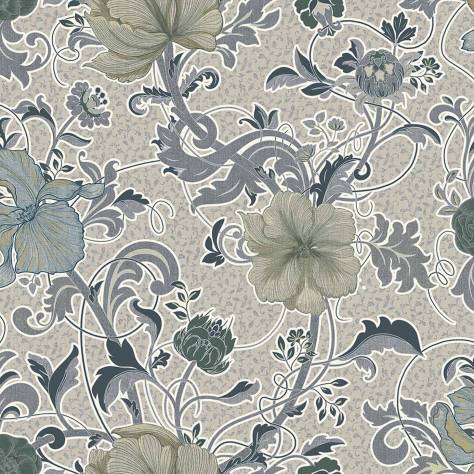 Chess Manor House Fabrics Heligan Fabric - Dove - HELIGANDOVE - Image 1