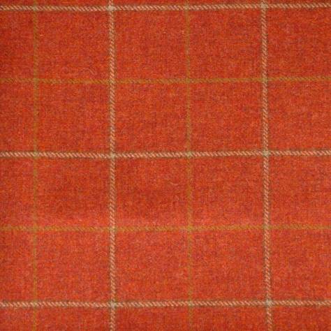 Chess Highland Wool Fabrics Kintyre Fabric - Clementine - N1029