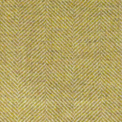 Chess Highland Wool Fabrics Braemar Fabric - Mustard - N1044