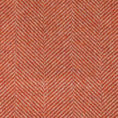 Chess Highland Wool Fabrics Braemar Fabric - Clementine - N1045