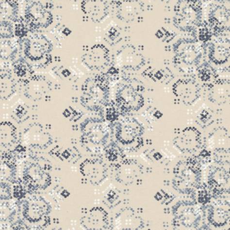 Villa Nova Norrland Prints, Weaves & Embroideries Marit Fabric - Indigo - V3243/06