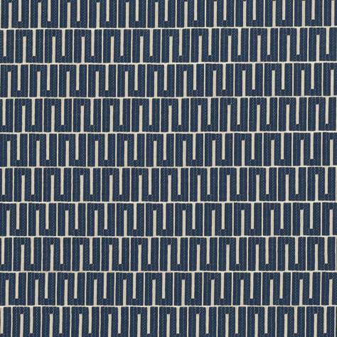 Villa Nova Huari Weaves Kente Fabric - Indigo - V3302/05 - Image 1