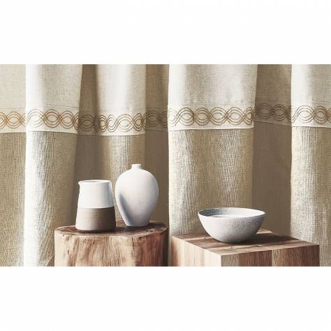 Villa Nova Satori Naturals Fabrics Copenhagen Fabric - Chrome - V3099/01