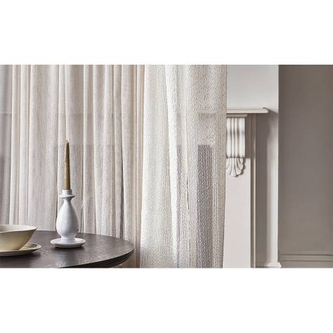 Villa Nova Danxia Sheers Quartzine Fabric - White - V3518/01