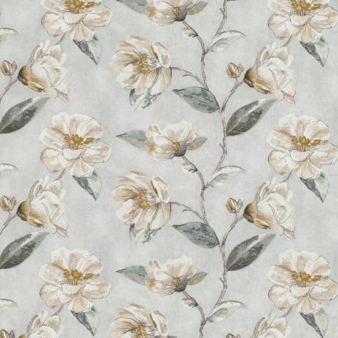 Romo Gardenia Fabrics Japonica Embroidery Fabric - Eucalyptus - 7850/01 - Image 1