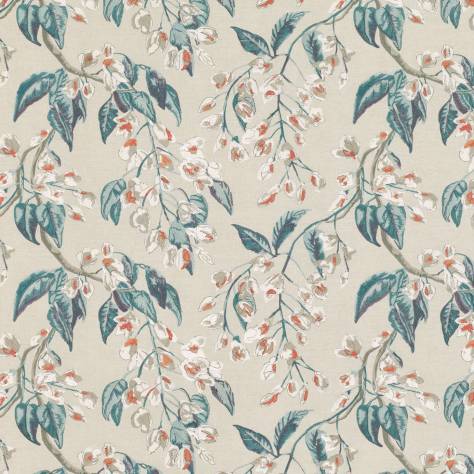 Romo Gardenia Fabrics Wisteria Embroidery Fabric - Cayenne - 7851/03