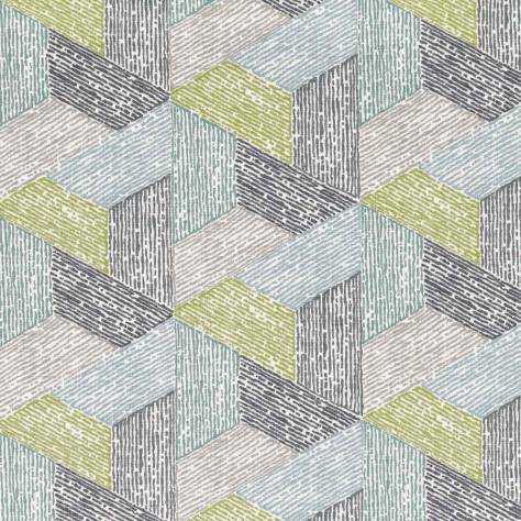 Romo Sarouk Contemporary Prints Escher Multi Fabric - Lovage - 7896/02