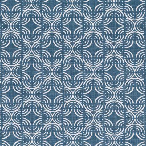 Romo Sarouk Contemporary Prints Kashi Fabric - Buxton Blue - 7898/04 - Image 1