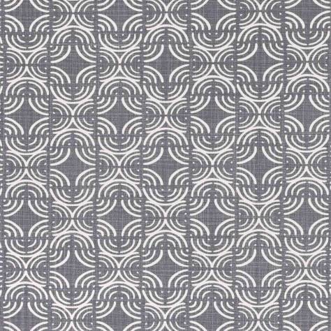 Romo Sarouk Contemporary Prints Kashi Fabric - Gunmetal - 7898/08