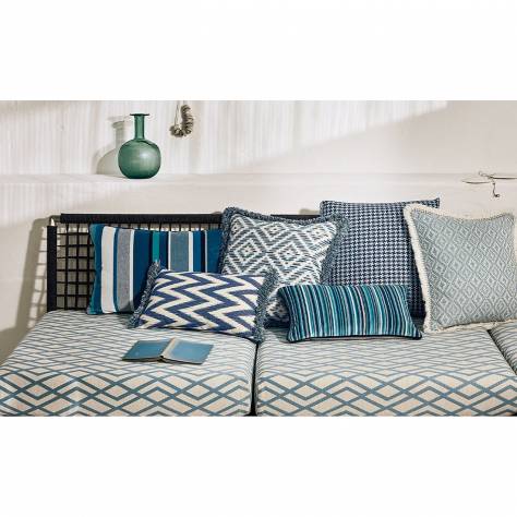 Romo Nicoya Fabrics Estero Outdoor Fabric - Moroccan Blue - 7948/02 - Image 2