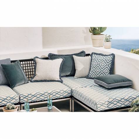 Romo Nicoya Fabrics Estero Outdoor Fabric - Moroccan Blue - 7948/02 - Image 3