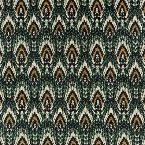 Romo Temperley London Fabrics Lolana Velvet Fabric - Indian Green - 8000/01