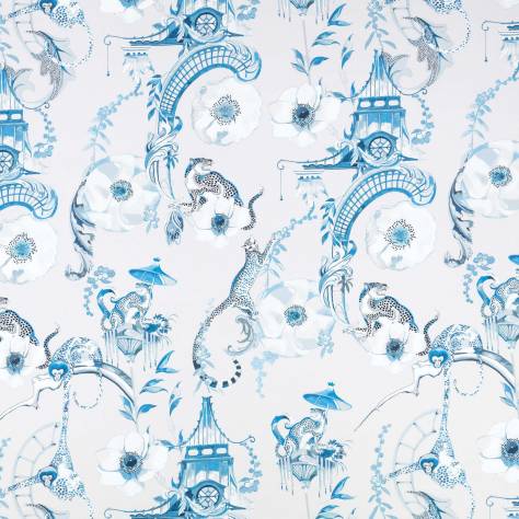 Romo Temperley London Fabrics Euphoria Fabric - China Blue - 8005/03 - Image 1