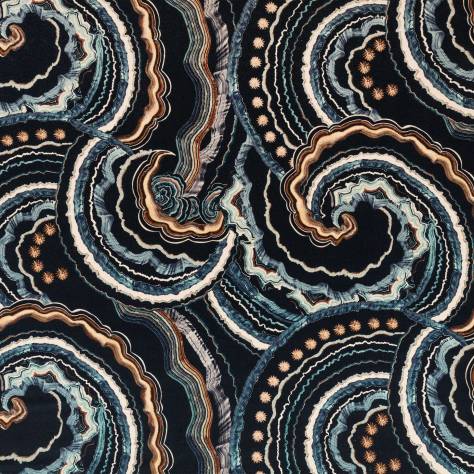 Romo Temperley London Fabrics Fantasia Velvet Fabric - Eclipse - 8007/01