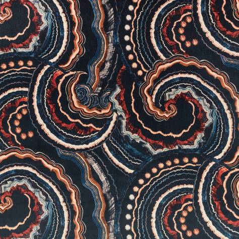 Romo Temperley London Fabrics Fantasia Velvet Fabric - Celestial - 8007/02