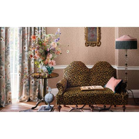 Romo Temperley London Fabrics Euphoria Velvet Fabric - Secret Garden - 8009/01