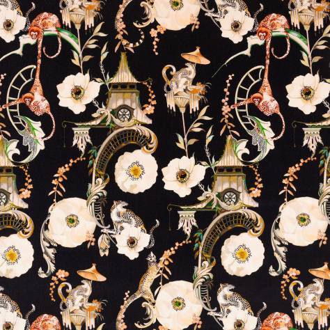 Romo Temperley London Fabrics Euphoria Velvet Fabric - Secret Garden - 8009/01