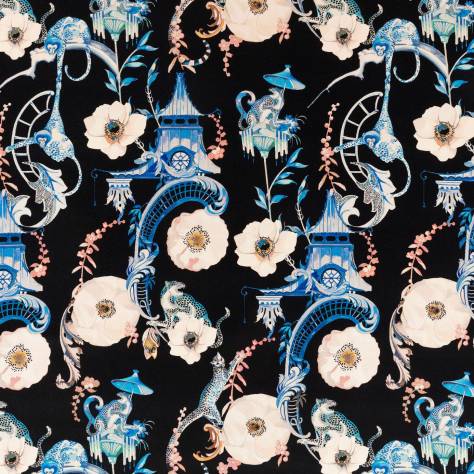 Romo Temperley London Fabrics Euphoria Velvet Fabric - Cobalt - 8009/02 - Image 1