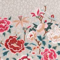 Lavinia Panel Fabric - Rosa
