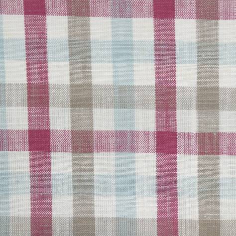 Clarke & Clarke Manor House Fabrics Hatfield Fabric - Raspberry - F0738/05