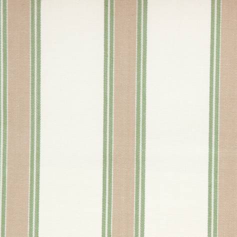 Clarke & Clarke Ticking Stripes Fabrics Oxford Fabric - Sage - F0419/05