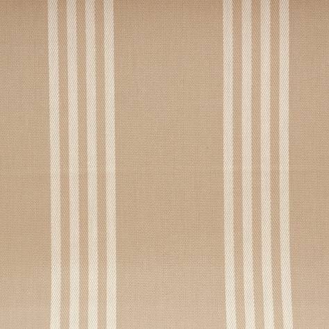 Clarke & Clarke Ticking Stripes Fabrics Marlow Fabric - Natural - F0422/03
