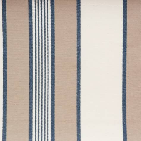 Clarke & Clarke Ticking Stripes Fabrics Regatta Fabric - Navy - F0423/03