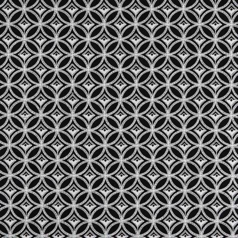Clarke & Clarke Black & White Fabrics BW1009 Fabric - Black/White - F0881/01 - Image 1