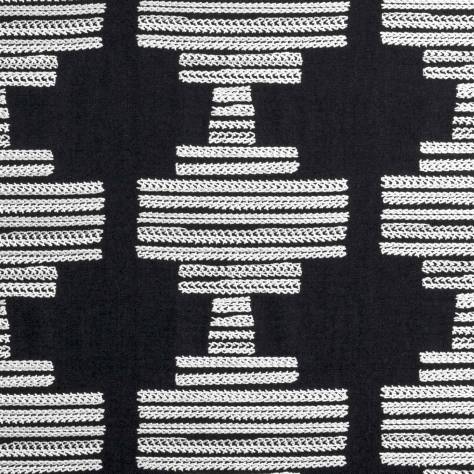 Clarke & Clarke Black & White Fabrics BW1010 Fabric - Black/White - F0882/01 - Image 1