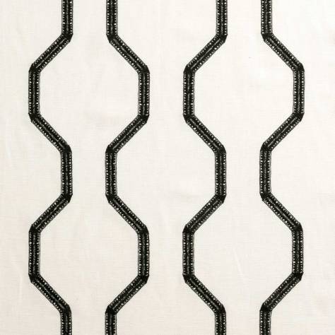 Clarke & Clarke Black & White Fabrics BW1012 Fabric - Black/White - F0884/01 - Image 1