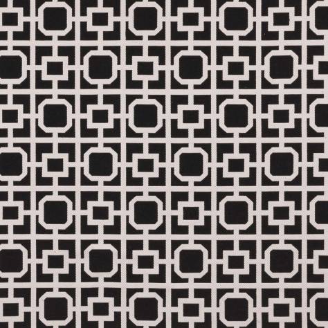 Clarke & Clarke Black & White Fabrics BW1017 Fabric - Black/White - F0890/01 - Image 1