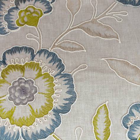 Clarke & Clarke Richmond Fabrics Richmond Fabric - Teal/Acacia - F0940/06 - Image 1