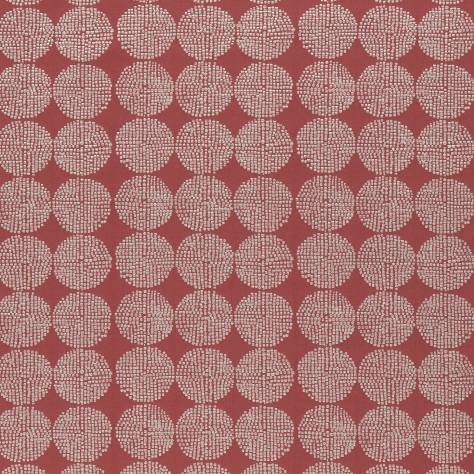 Clarke & Clarke Amara Fabrics  Kiko Fabric - Red - F0956/06 - Image 1
