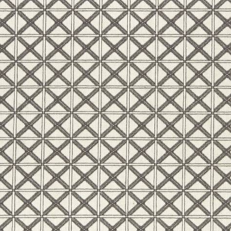 Clarke & Clarke Amara Fabrics  Makenzi Fabric - Charcoal - F0957/02 - Image 1