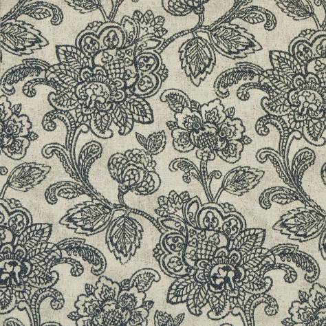 Clarke & Clarke Castle Garden Fabric Cranbrook Fabric - Charcoal - F1044/01 - Image 1