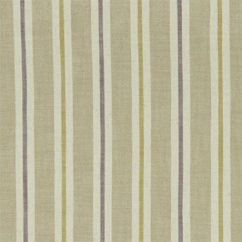 Clarke & Clarke Castle Garden Fabric Sackville Stripe Fabric - Heather/Linen - F1046/03
