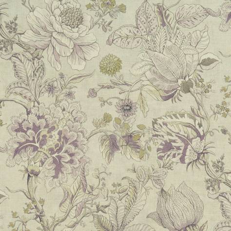 Clarke & Clarke Castle Garden Fabric Sissinghurst Fabric - Heather/Olive - F1048/04 - Image 1