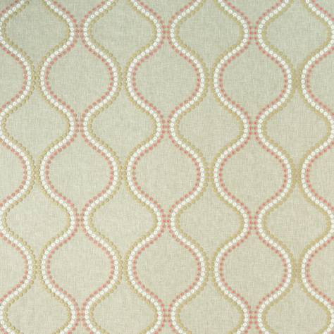 Clarke & Clarke Halcyon Fabrics Layton Fabric - Pink/Apple - F1006/05 - Image 1