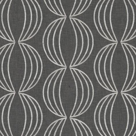Clarke & Clarke Lusso Fabric Carraway Fabric - Charcoal - F1070/02