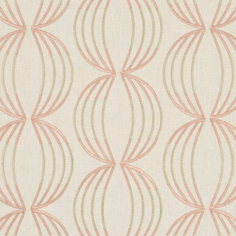 Clarke & Clarke Lusso Fabric Carraway Fabric - Rose Gold - F1070/06