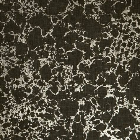 Clarke & Clarke Botanica Fabrics Pietra Fabric - Charcoal/Gold - F1081/02