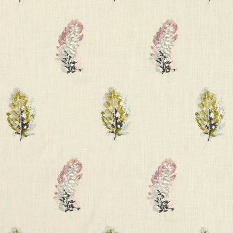 Clarke & Clarke Botanica Fabrics Plumis Fabric - Multi/Gilver - F1082/04