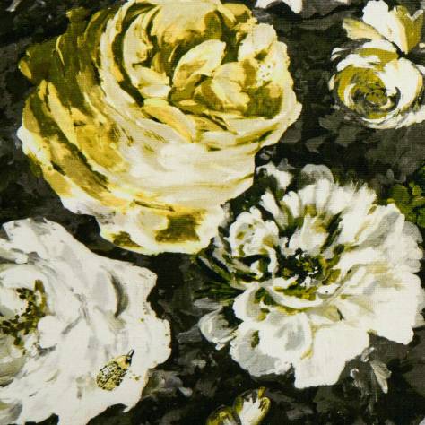 Clarke & Clarke Botanica Fabrics Floretta Fabric - Charcoal/Antique - F1088/02 - Image 1