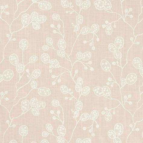 Clarke & Clarke Botanica Fabrics Honesty Fabric - Blush - F1090/01 - Image 1
