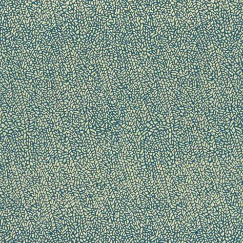 Clarke & Clarke Botanica Fabrics Isla Fabric - Teal/Gold - F1091/04 - Image 1
