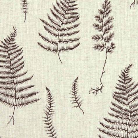 Clarke & Clarke Botanica Fabrics Lorelle Fabric - Charcoal/Linen - F1092/01